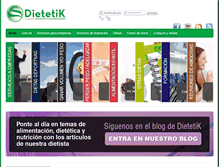 Tablet Screenshot of dietetik.es